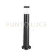 PALETTO FOCUS NERO TONDO 1 LUCE ATTACCO GU10 IP65 17,5X77,5CM