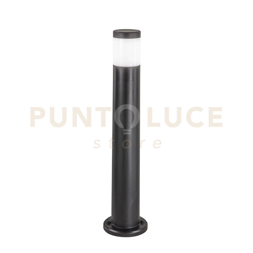 PALETTO FOCUS NERO TONDO 1 LUCE ATTACCO GU10 IP65 17,5X77,5CM