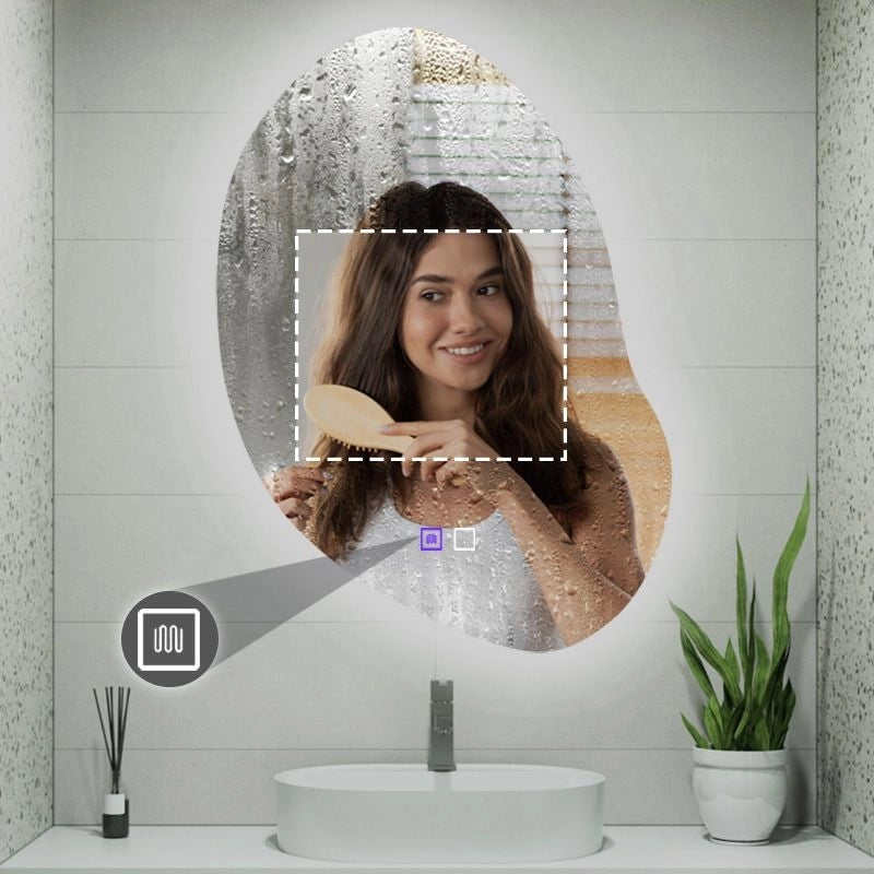 Specchio Led 80x60cm Cloud C