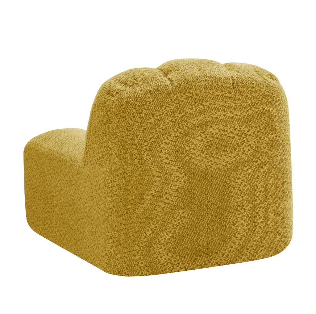 Divano armless Brravo in pile granulare giallo - design ergonomico e modulare