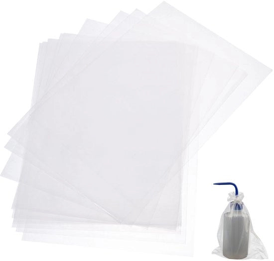 Set di bottiglie 250 pezzi - Bottiglie a compressione - Sacchetti per bottiglie - Sacchetti per bottiglie con tappo - Sacchetti di plastica monouso - Progettazione igienica - Bottiglie a compressione