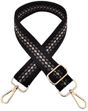 Cinturone da spalla regolabile 72-130 cm - Cinturino per borse - Stile boho - Cinturino sostitutivo - Chiusura zip - Cinturino per borse in nylon duraturo