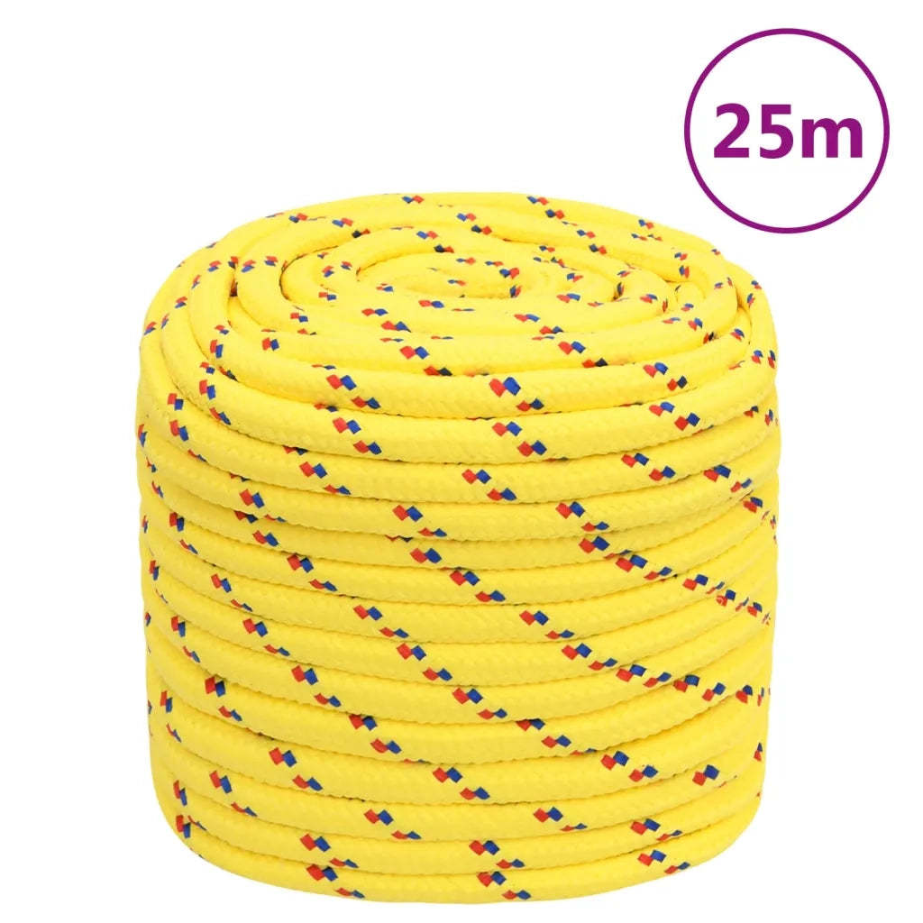 Corda Nautica Gialla 16 mm 25 m in Polipropilene cod mxl 50262