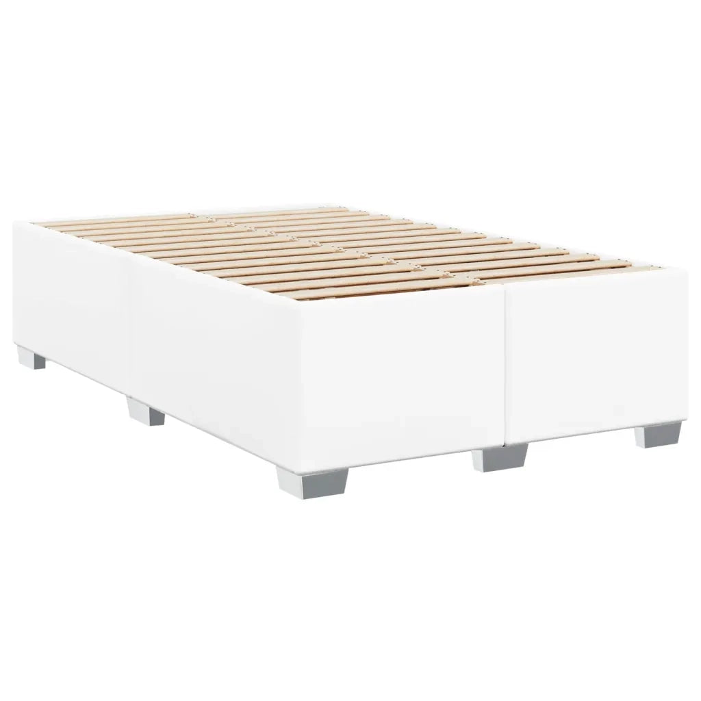 Letto matrimoniale | Letto per adulti | Giroletto Bianco 120x200 cm in Similpelle