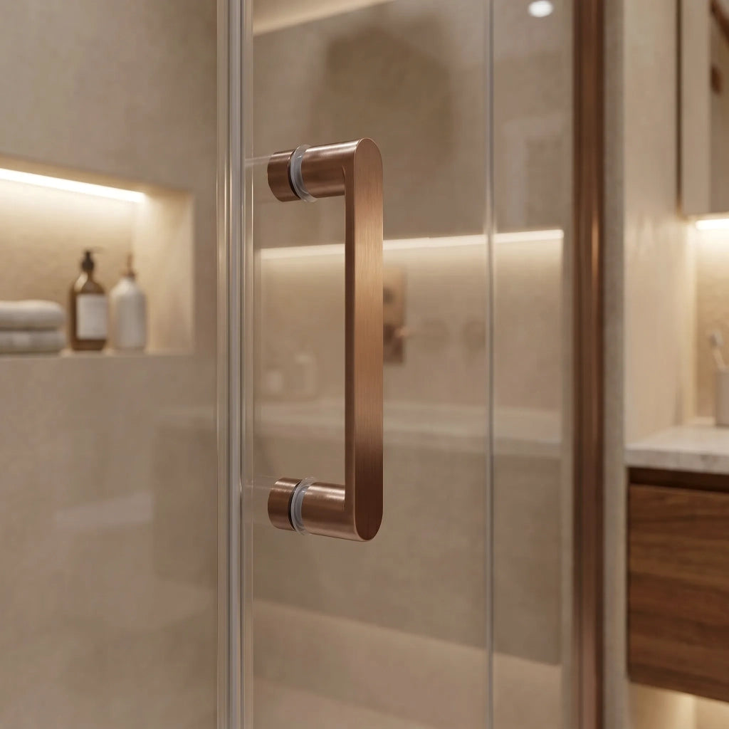 Cabina Doccia Rea Bruno 90x90 Brush Copper