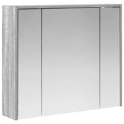 Mobiletto per specchio da Bagno | Armadio da bagno Grigio Sonoma