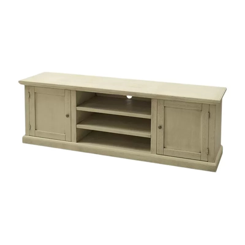 Porta tv 2 ante legno shabby avorio anticato 160x46x56 - Mobili 2G