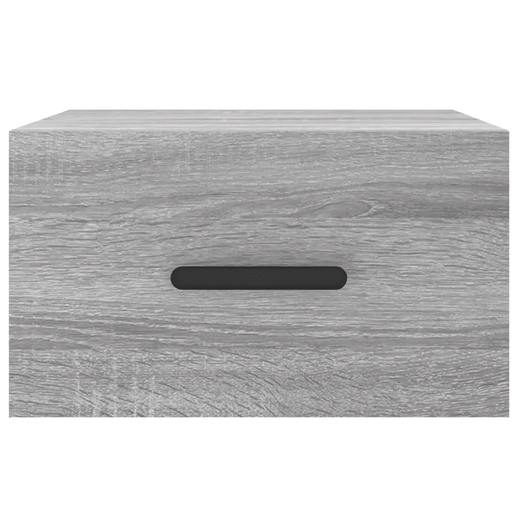 Comodino | Armadio da Notte | Mobiletto da notte a Muro Grigio Sonoma 35x35x20 cm
