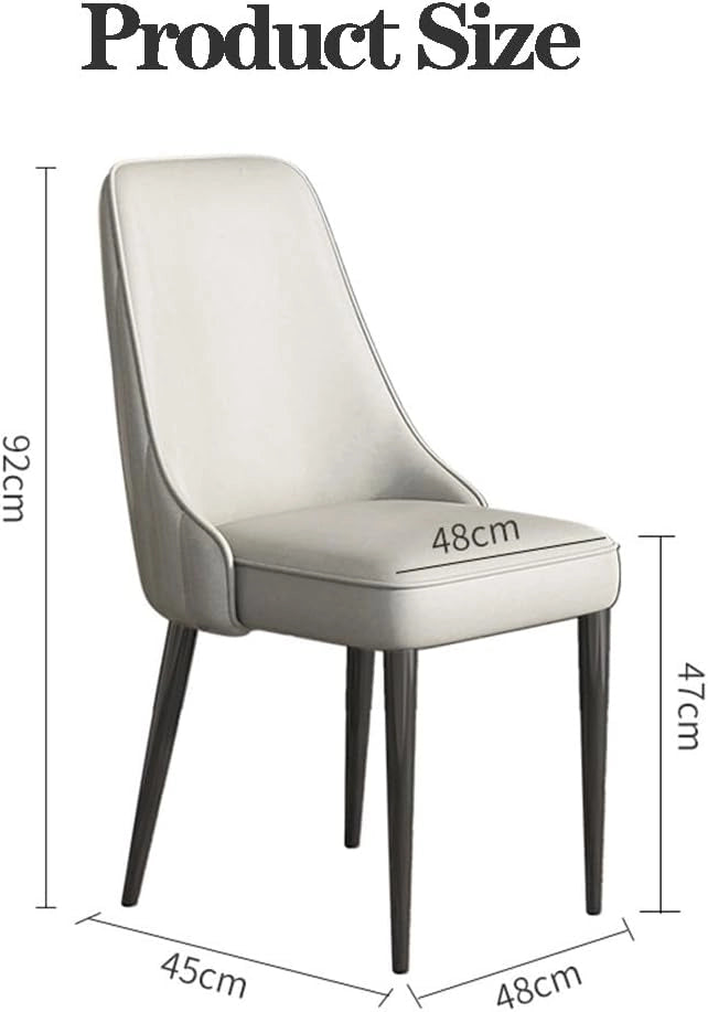 Sedia da soggiorno, sedia da pranzo, in pelle PU, moderna con gambe in metallo dorato, per soggiorno, sedie da pranzo moderne di metà secolo, per sala da pranzo, cucina/marrone