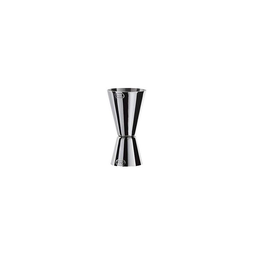 Ilsa 01430000ICV Misurino Jigger Doppio per Cocktail in Acciaio Inox 18-10 2 cl e 4 cl colore Acciaio