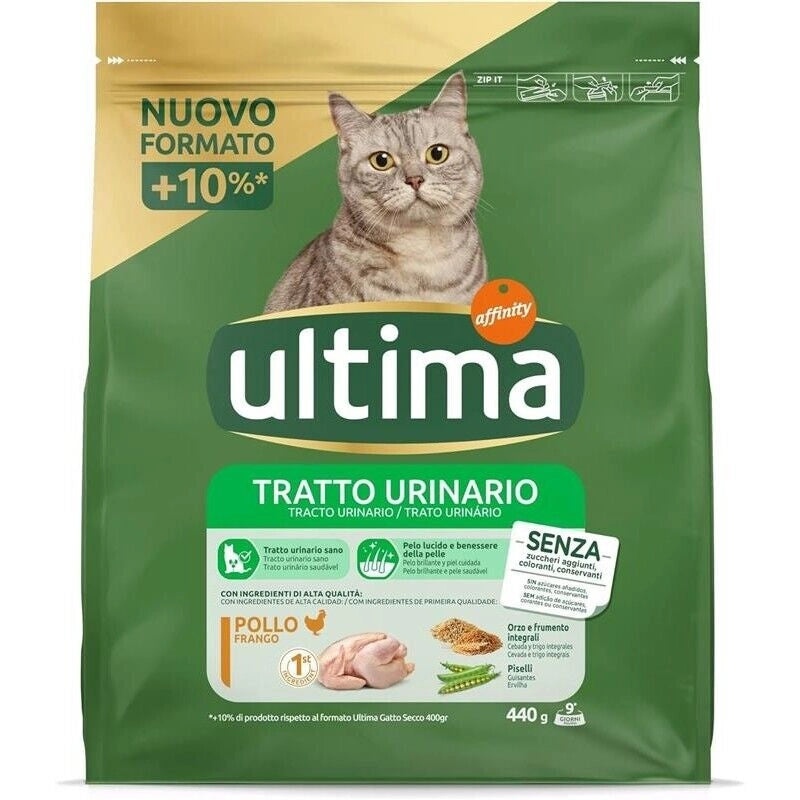 ULTIMA CROCCHETTE URINARY PER GATTO GUSTO POLLO 440 GR LIENA TRATTO URINARIO SANO