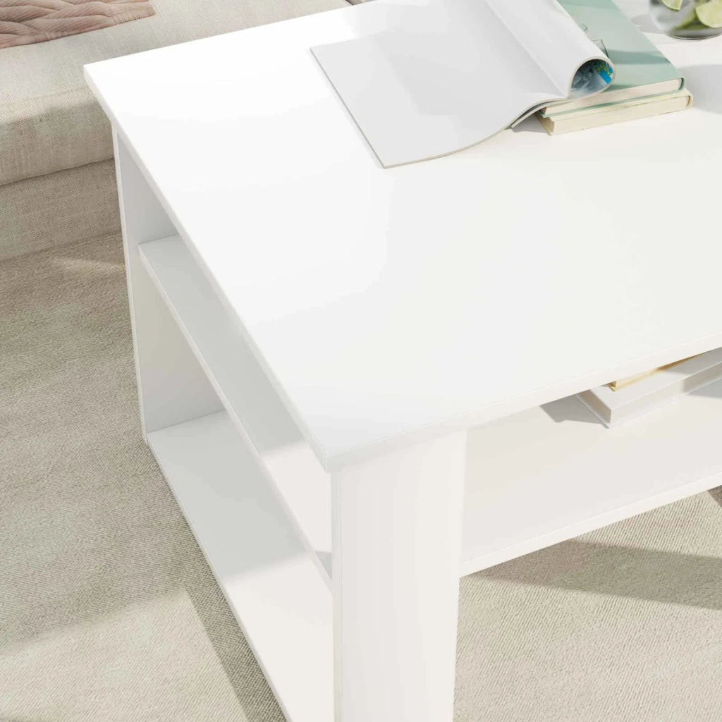 Tavolino da salotto Bianco 64 x 54 x 44 cm Legno multistrato 8000140