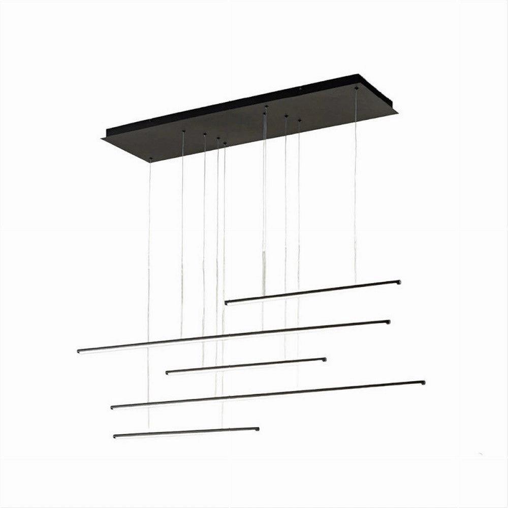Trade Shop - Lampadario A Sospensione 38w A Led Design Minimal 3 Colorazione Di Luce Lp-43-3c -