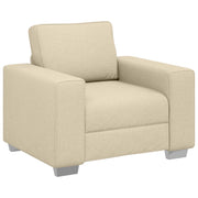 Poltrona | Sedia Relax Sofa Crema 100 cm Tessuto
