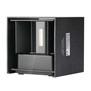 Lampada da parete da 5 W con BridGlux Chip Black Body Square IP65 3000K