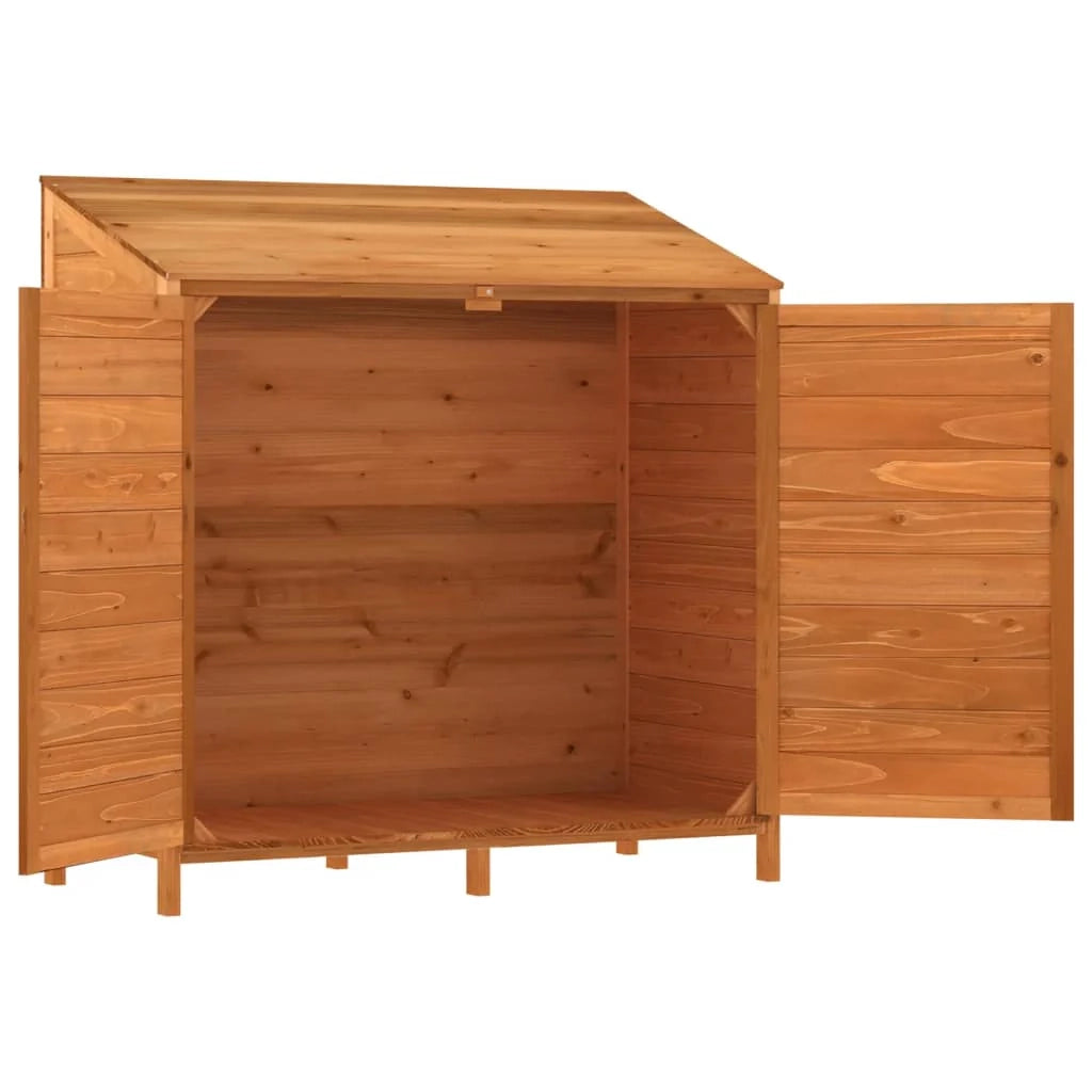 Casetta da giardino 102 x 52 x 112 cm in legno massello di abete marrone 02_0044042
