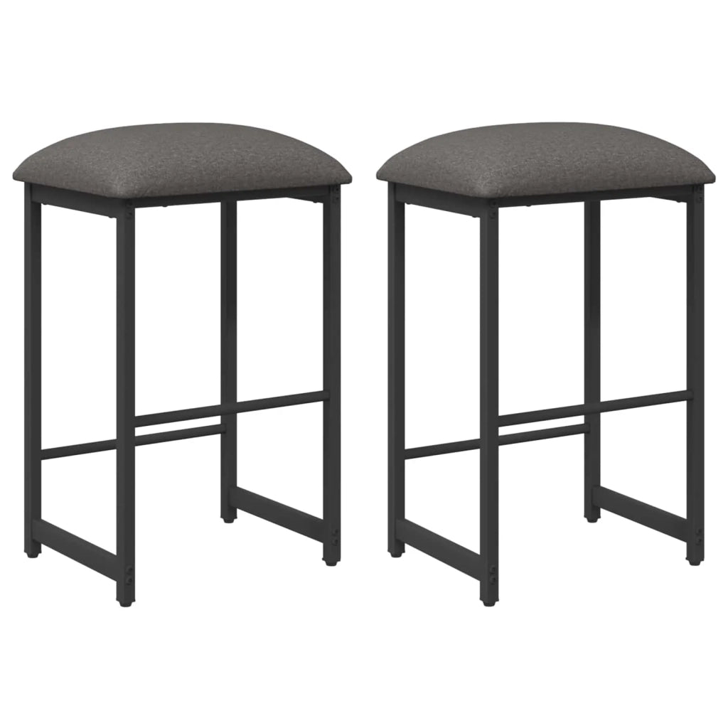 Sgabello da bar 2 pz Grigio Chiaro 40 x 32 x 64 cm 8006206