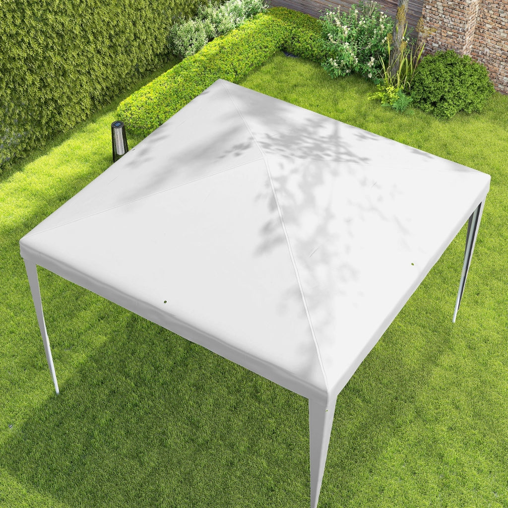 Gazebo da Giardino 3x3 m Portatile con Copertura Anti UV, Bianco