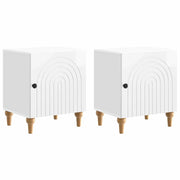 Armadio da Notte 2 pcs Bianco Lucido 43 x 34,5 x 50 cm 894114