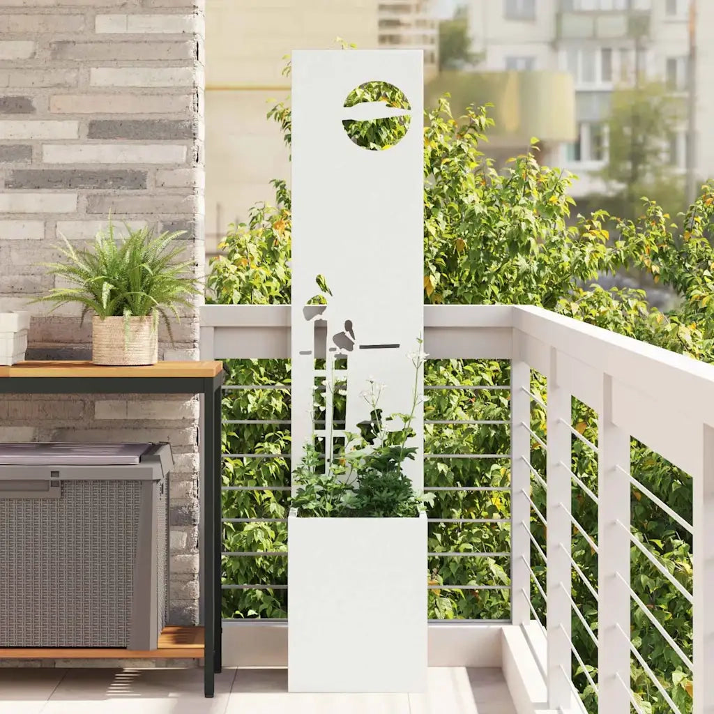 Schermo per privacy in giardino Traforo Bianco 32 x 32 x 150 cm 876400