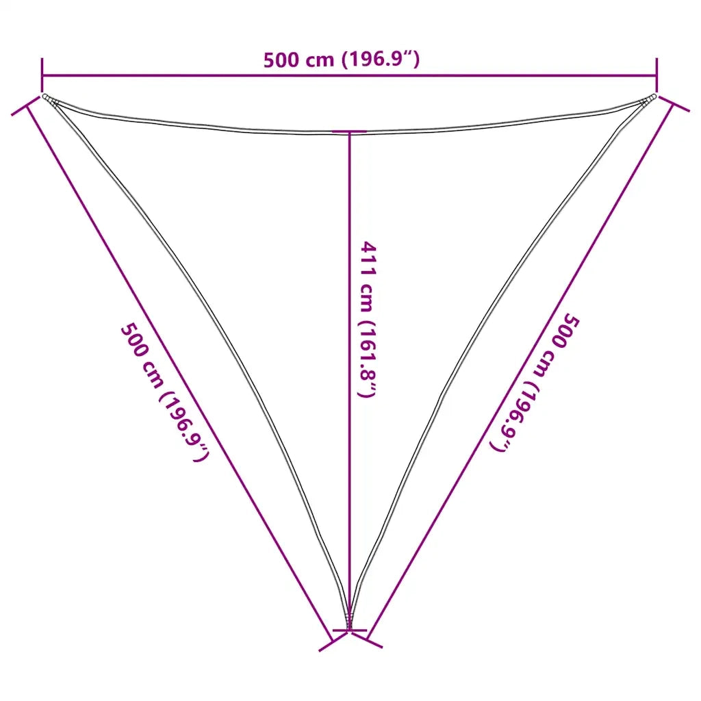 Vela Parasole 160 g/m² Grigio Talpa 5x5x5 m in HDPE 311427