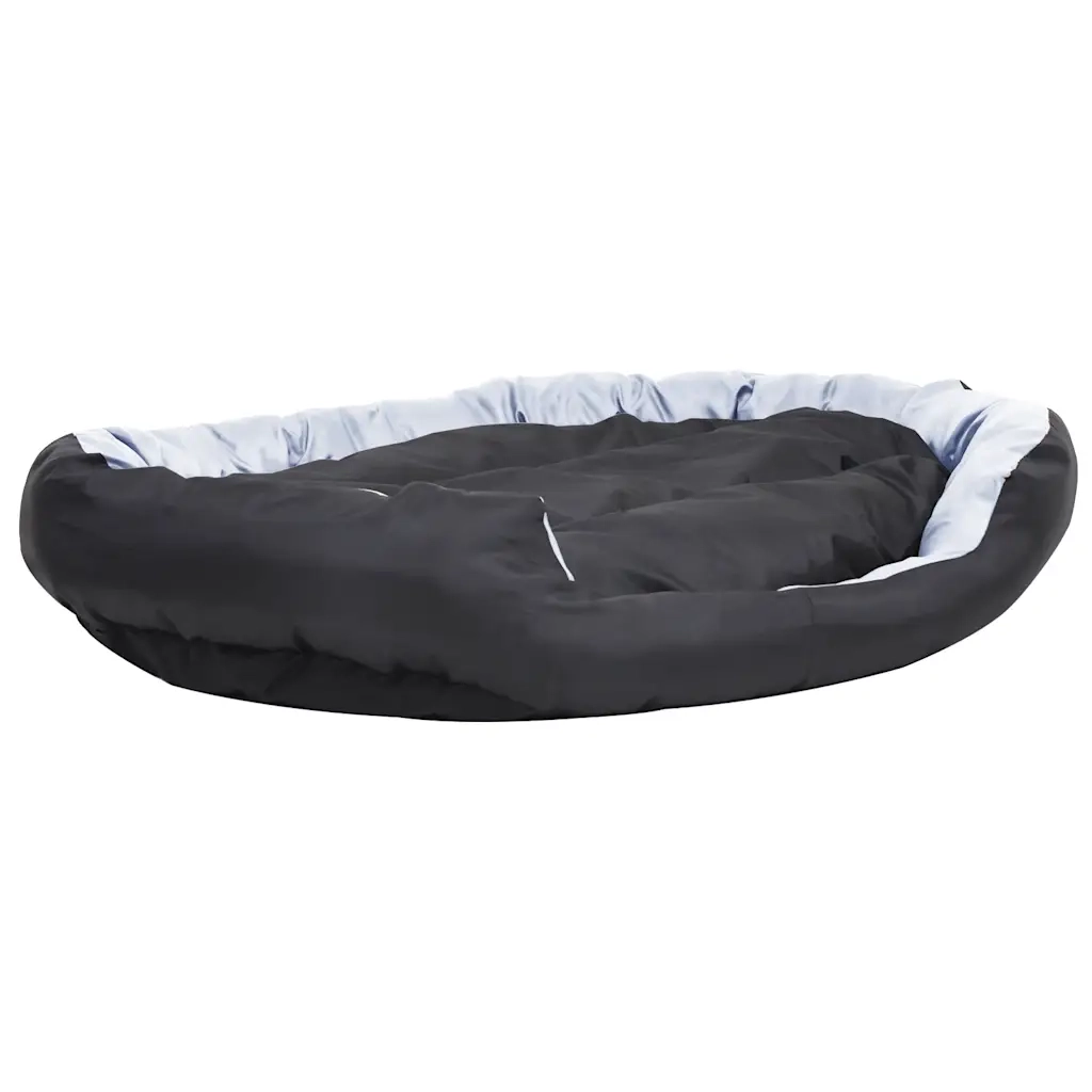 Cuscino per Cani Reversibile Lavabile Grigio Nero 150x120x25 cm CFW8645148