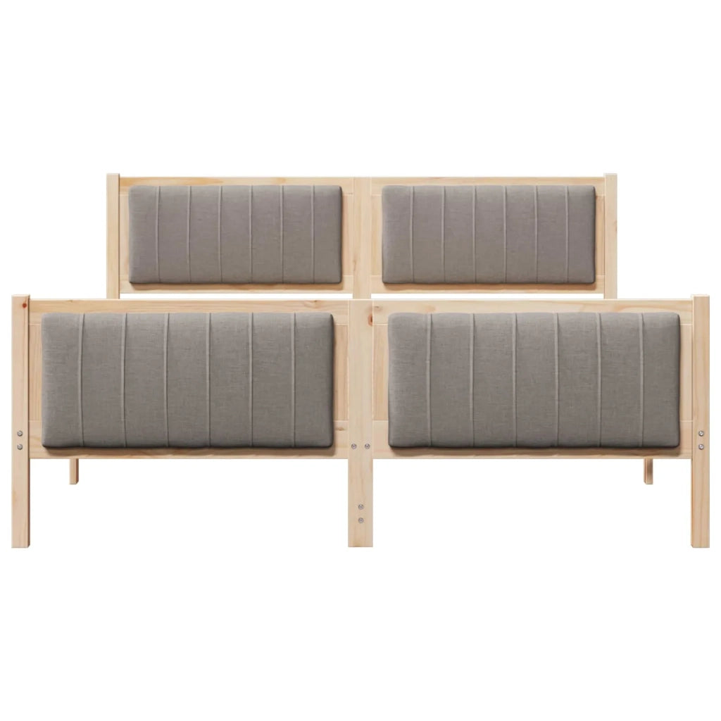 Struttura del Letto con testiera Marrone e taupe 160 x 200 cm 3394311
