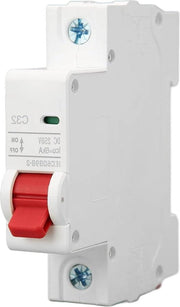 Mini Interruttore di Corrente Continua 1P DC 250V 32A MCB Interruttore di Collegamento/Scollegamento DC Sistema Fotovoltaico Sistema DC Alternativo Aggiungere/Rimuovere necessario.