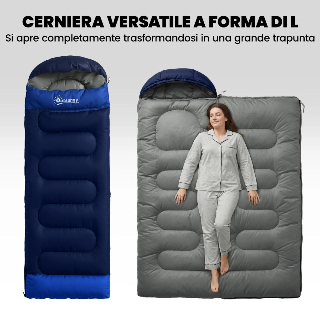 Sacco a pelo per adulti ¨C zephmum ¨C blu navy