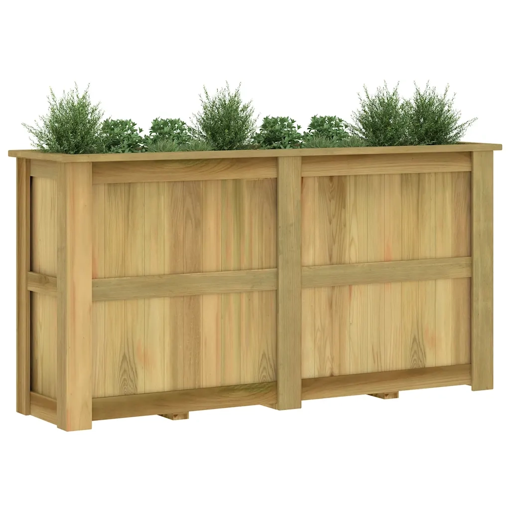 Fioriera Rialzata 196x50x100 cm in Legno di Pino Impregnato 49099