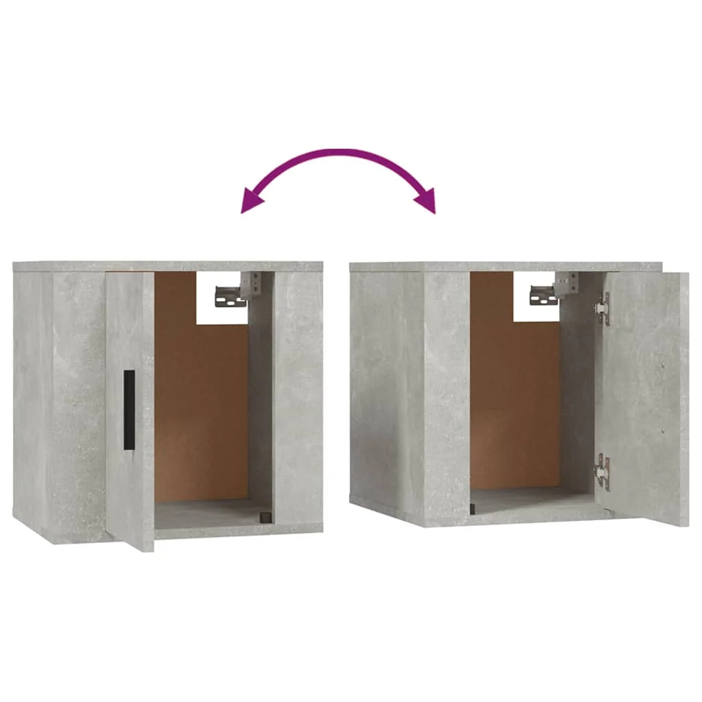 Mobile TV multimediale mensola TV credenza TV montaggio a parete adatto per sala da pranzo soggiorno camera da letto 40 x 34,5 x 40 cm grigio 02_0027769