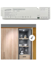 Alimentatore Trasformatore 12V 100W per Strisce LED 12V per Sensori di Movimento Mobili Armadi
