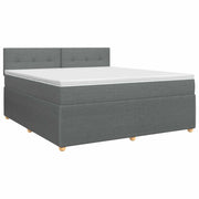 Letto box spring con materasso Grigio Scuro 160 x 200 cm 3451504