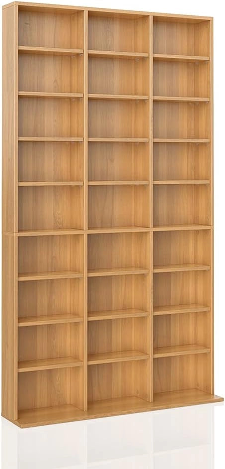 Scaffale porta cd Jukebox, Faggio, 102 x 178 cm