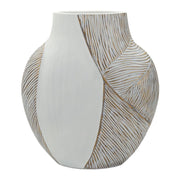 Vaso Decorativo VKH1032, Bianco, Poliresina, 27x11,5x31 cm