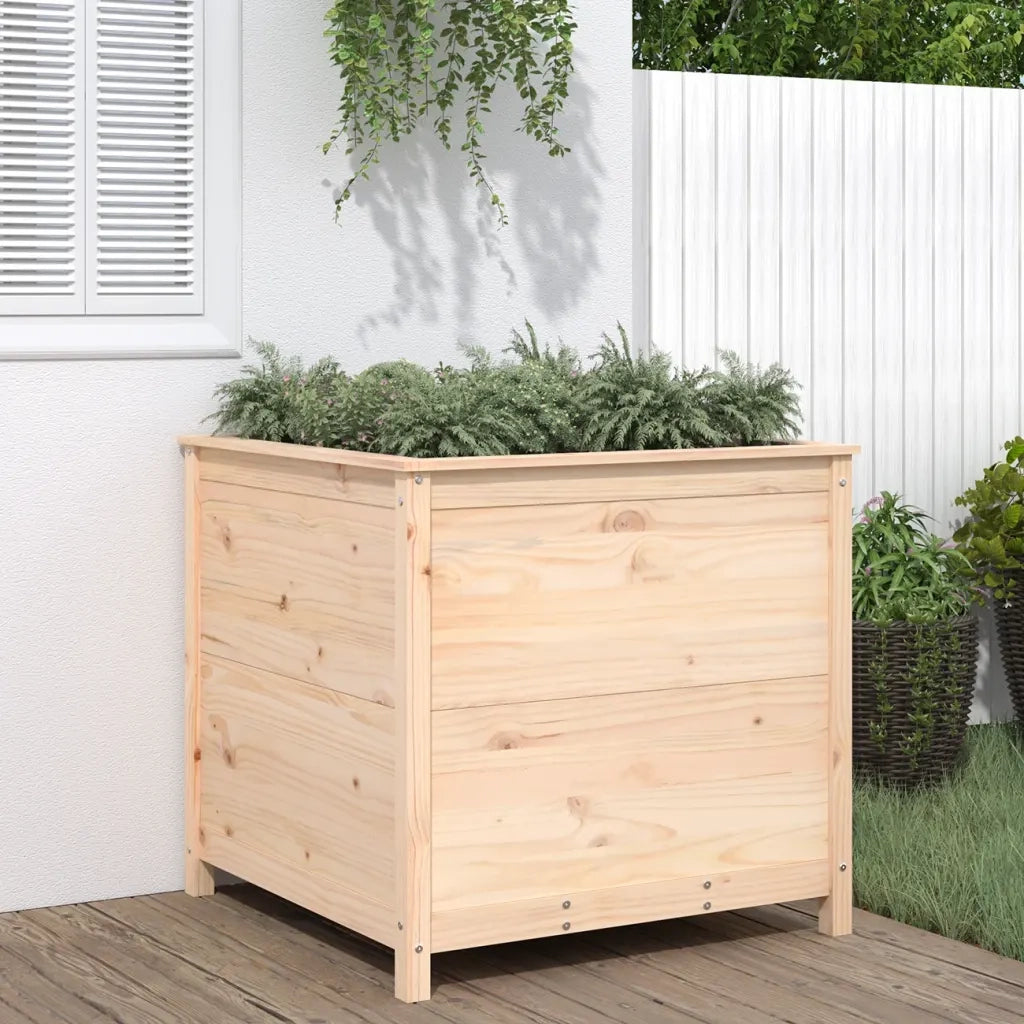 Fioriera da Giardino 82,5x82,5x78 cm in Legno Massello di Pino 825303