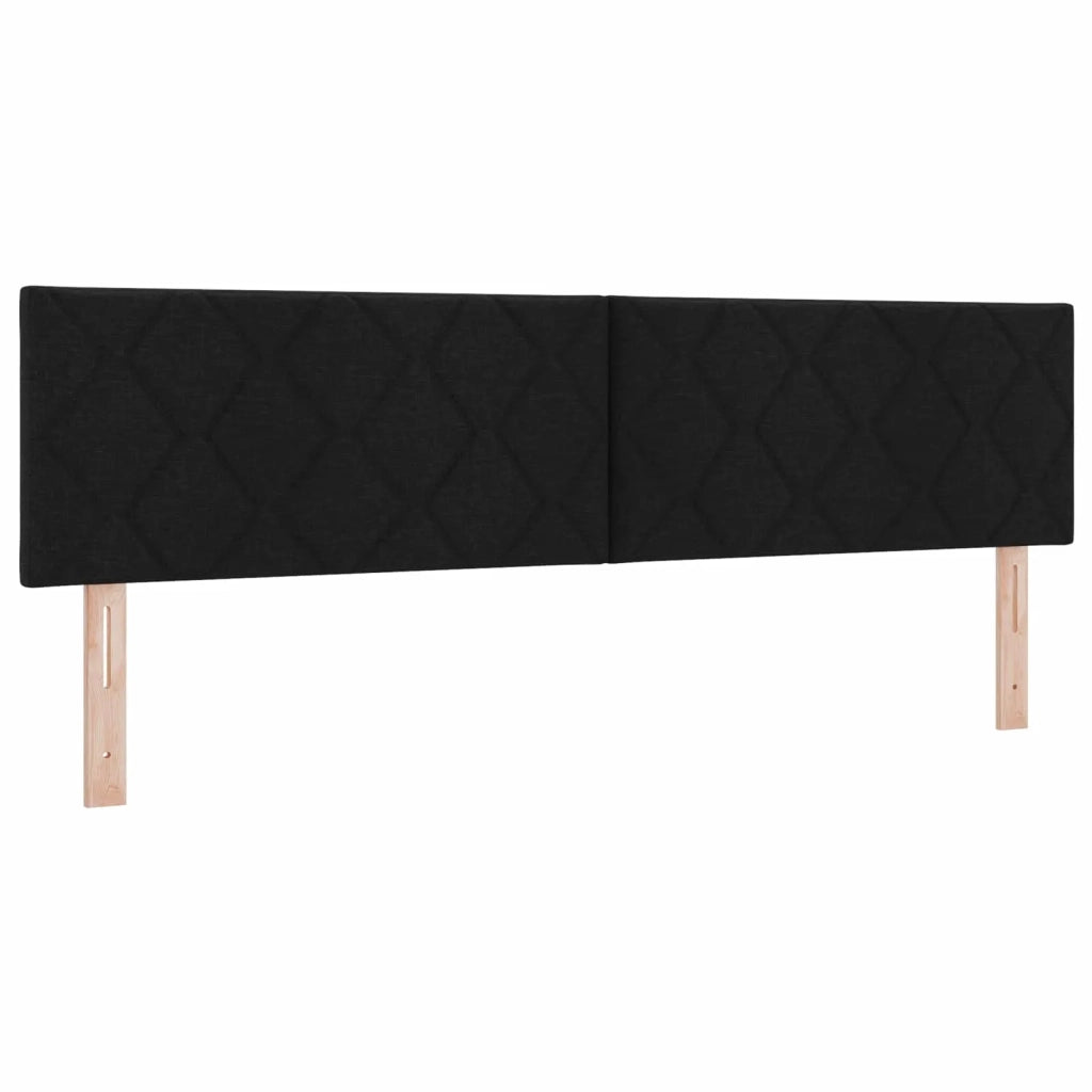 Letto box spring con materasso Nero 180 x 200 cm Tessuto 3451023