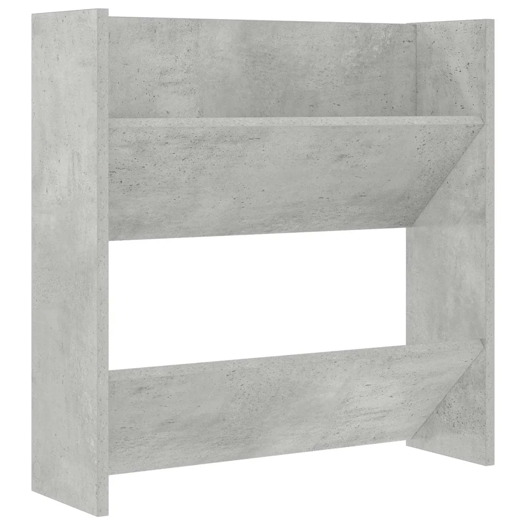 Scarpiere a Muro Grigio Cemento 2 pz 60x18x60 cm in Truciolato
