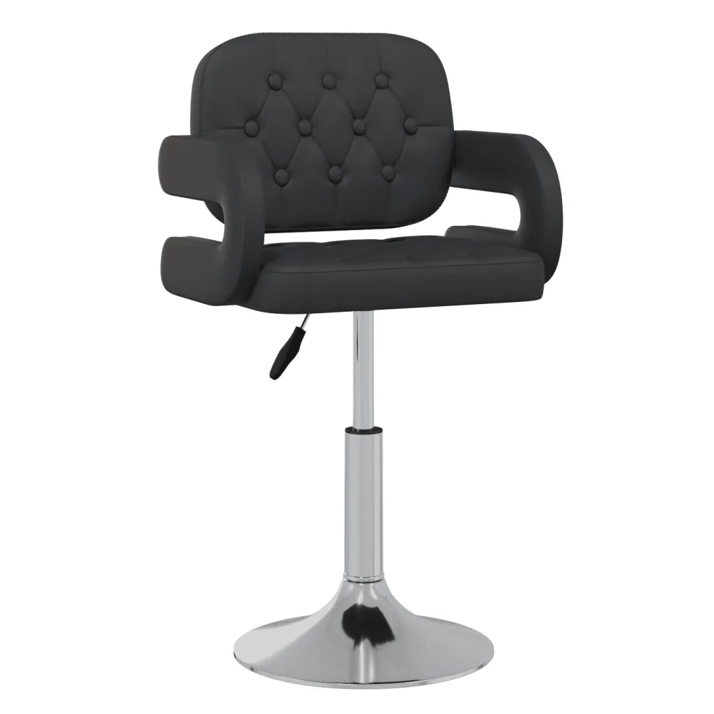 Sedie da Pranzo Girevoli 6 pz Nere in Similpellecod mxl 97477