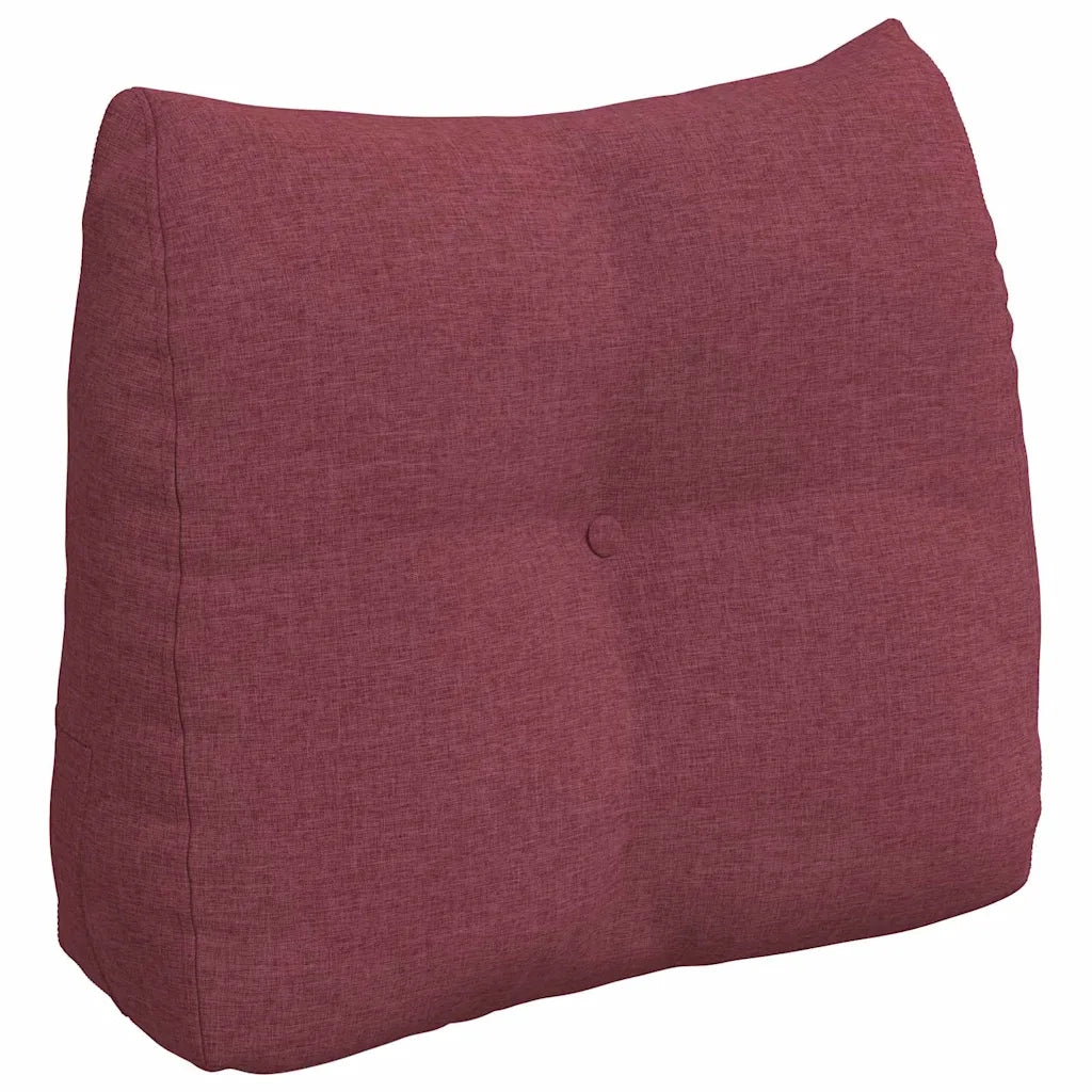 Cuscino per Schiena Rosso Vino 60 x 24 x 50 cm Tessuto 42014386