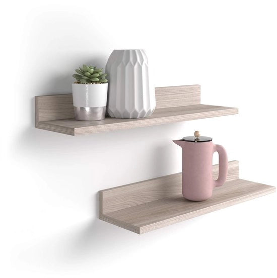 Set di due Regali Rachele, 60 cm, vetro lucido, realizzato in Italia