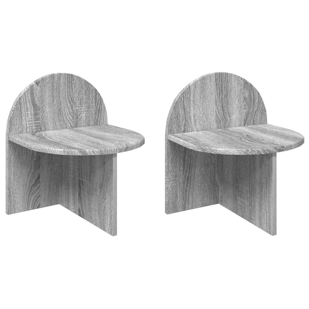 Comodino 2 pcs Grigio Sonoma 40 x 35,5 x 45,5 cm 8001144