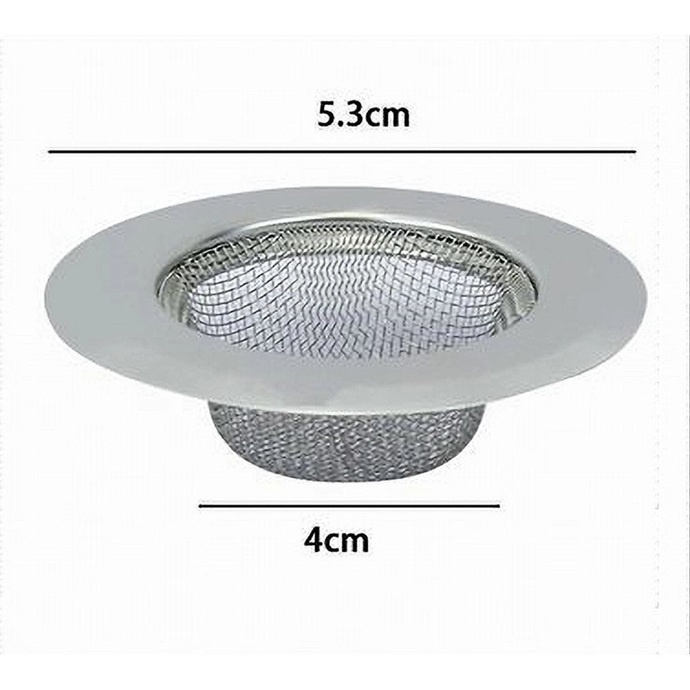 Trade Shop - Set 2 Filtri Filtro Lavello Cucina Bagno Doccia Scarico Lavandino 5,3 Cm 79534 -