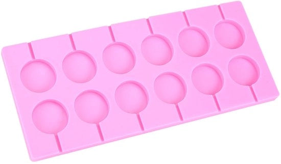 Silicone Lollipop Mould - Per 12 Lollipop Ronde - Ideale scelta per Attività Familiari - Divertente Dolci Fai da Te - Adatto per...