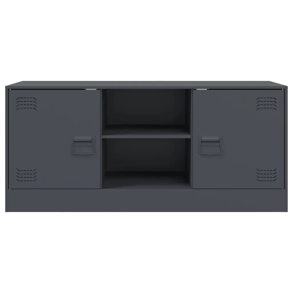 Mobile Porta TV Antracite 99x39x44 cm in Acciaio 841687