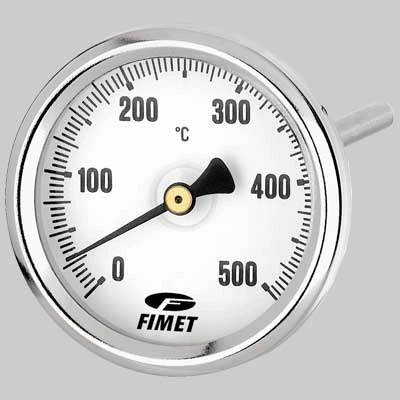TERMOMETRI PER CANNA FUMARIA 0  500  °C POSTERIORE  Stelo 300 mm     WATTS INDUSTRIES