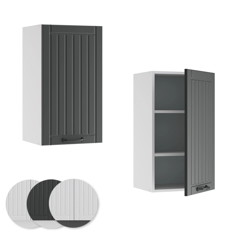 Pensile da cucina Fame-Line Antracite rustico/Bianco 40 cm Vicco