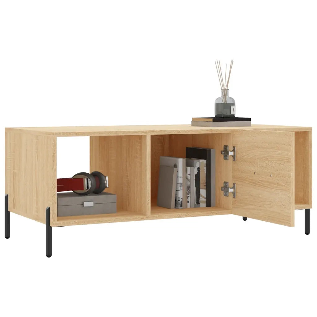 Tavolino da Salotto Rovere Sonoma 102x50x40cm Legno Multistrato