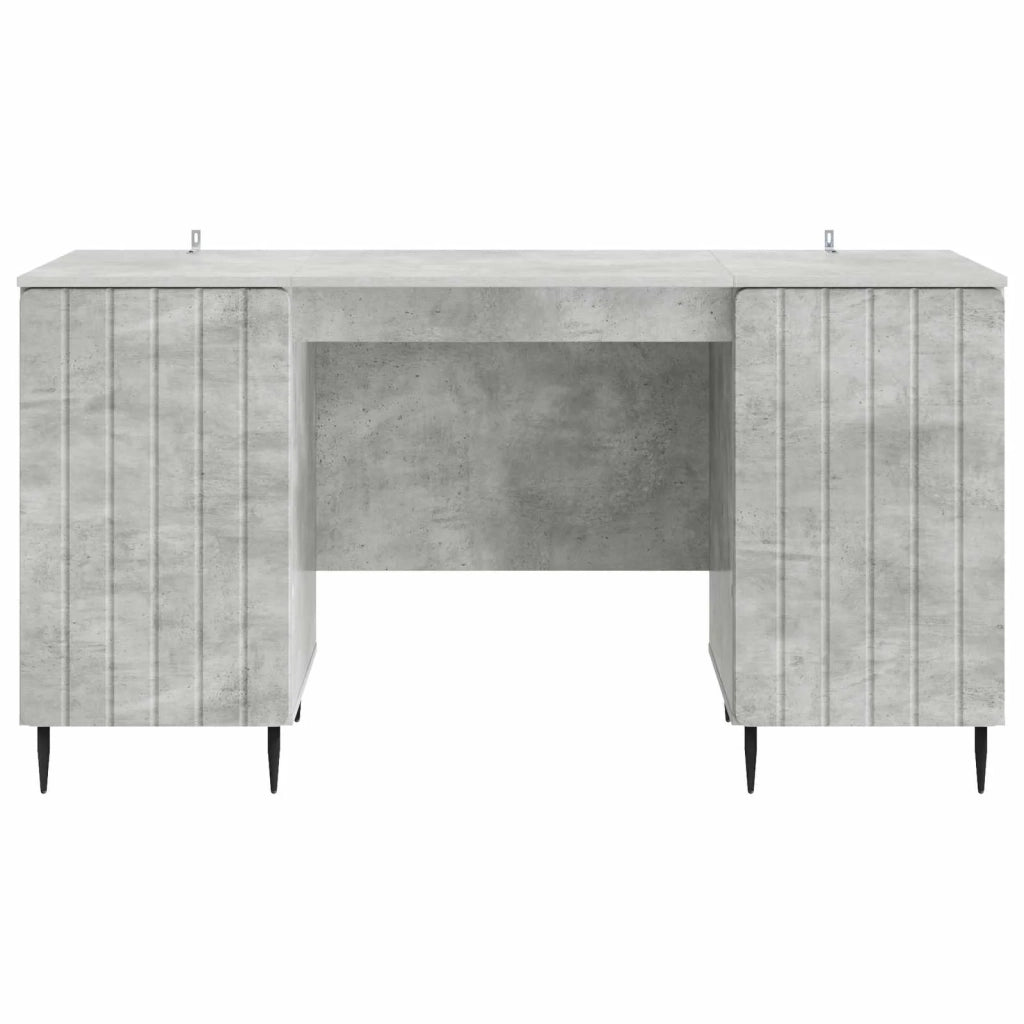 Scrivania con lo scaffale Grigio Cemento 142,5 x 50 x 75 cm 3414588