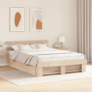 vidaXL Struttura del letto Marrone 150 x 200 cm Legno di pino massello